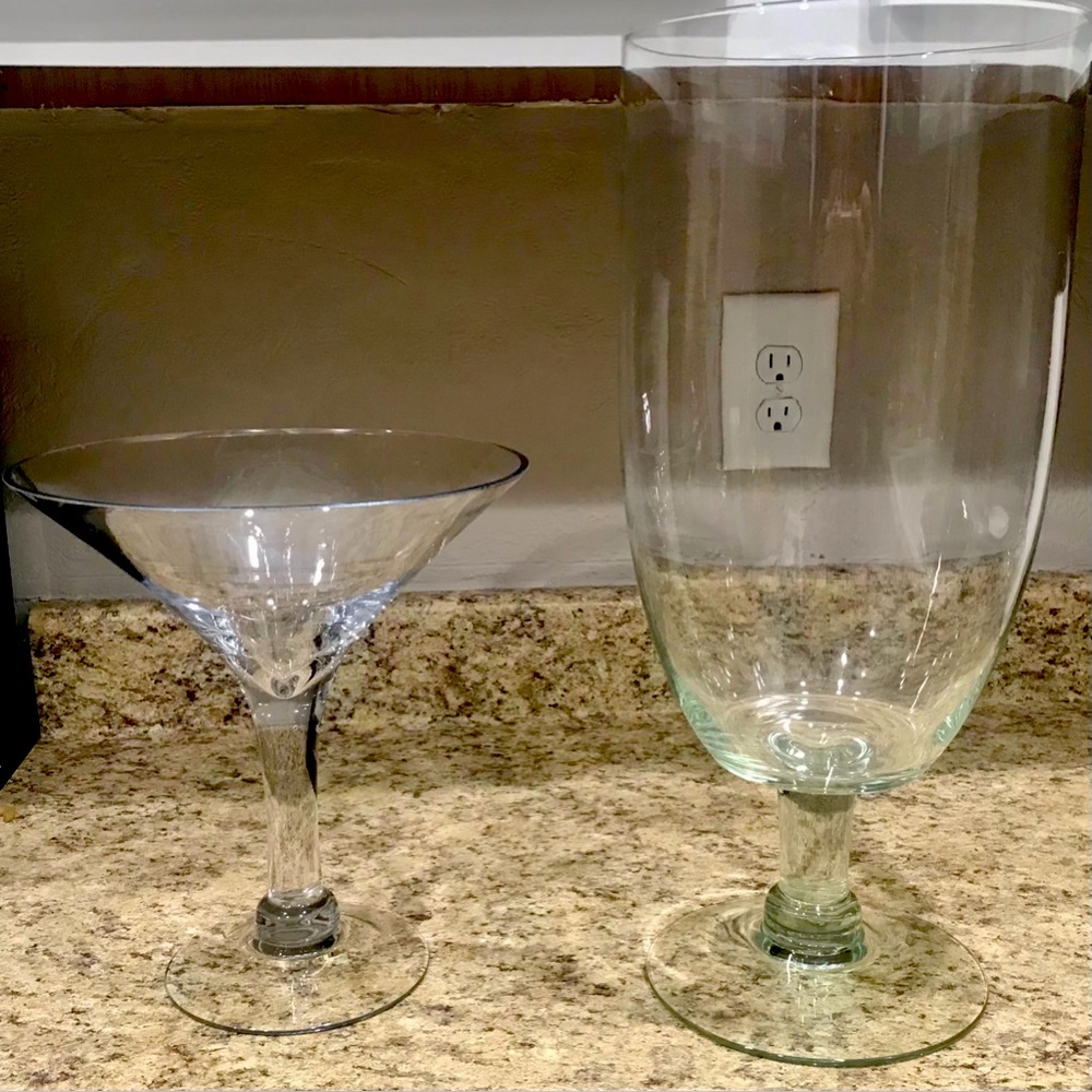 Giant Wine & Martini Glasses